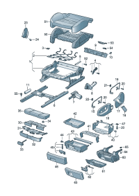 8E0881326KE59-Garnish, seat tray Tray assy Adjuster)
