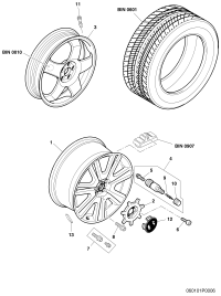 8D0601137D-Bolt-immobilizer wheel Contains: Bolt-immobilizer wheel Fitting, wheel bolt