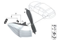 63217306165-REAR LEFT LAMP ON THE WING