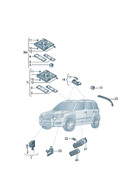 56D947105AQC-Lamp & map Turn off the delay unit