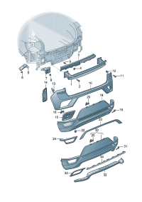 2GD807393-GUIDE PIECE/RH/ VW / PASSAT