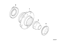 31221092519-WHEEL HUB WITH BRG/F20-23/F30