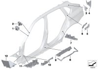 41212990679-Pillar, module D, outer lh