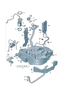 5Q0201060CE-Tank, band Fuel unleaded Nipple, fine filler (22mm)   D-07.07.2014