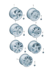 8YD601025F-Wheel rim-aluminium alloy