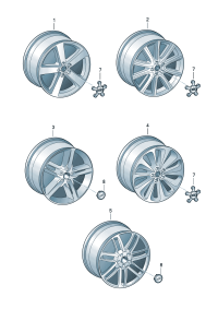 4G0601025AF-Wheel rim-aluminium alloy  Colour code: