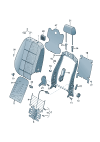 35D881920A9B9-Headrest assy Guide (satine black)