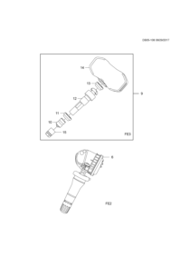 13598786-Sensor, tire pressure indicator (ACDELCO #13598786)
