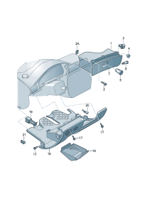 3BD857101B-GLOVE BOX ASSY