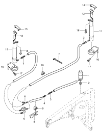 95562450200-Pump, for headlamp- Washer assy