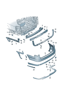 3C9807377-GUIDE PIECE/RH/ VW / PASSAT
