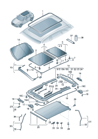 8RD877055-Lid, sliding glass roof