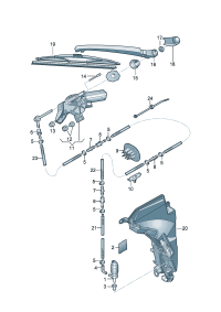 8R0955711B-Motor, wiper