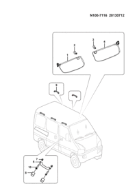 9052075-PULL HDL ASSY WAG