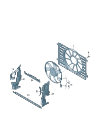 8W0959455M-Radiator fan & Cont unit