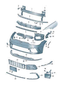 5HG807109A-Rail-crash proof Bumper