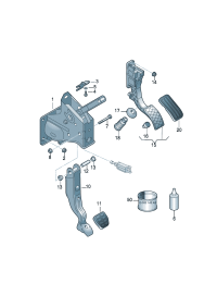 8N0721173A01C-Cover, brake pedal