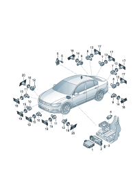 3QD919275BGRU-Sensor (primed)
