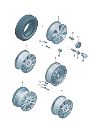 3TD601025B-Wheel rim-aluminium alloy