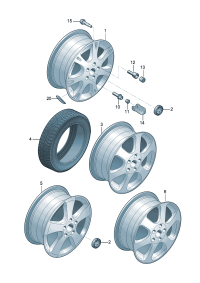 1ZD601025C-Wheel rim-aluminium alloy