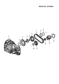 24264138-Case assy, automatic transmission (for gen1st generation transmission)