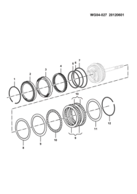 24231686-Spring assy-reverse clutch piston mtg