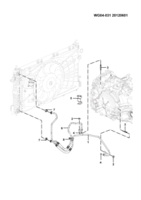 24567765-Hose, transaxle oil cooler
