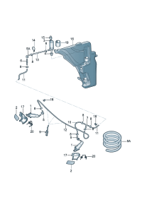 8R0955101A-HEADLIGHT WASHING JET LH