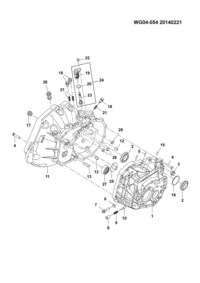 23881077-Housing assy., t/m (SH16M5A)