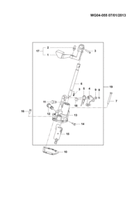 23881230-Gasket, select shift cover (SH16M5A)