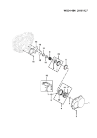 23881082-Cover assy., transmission (SH16M5A)