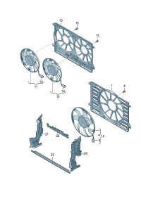 4M8121283-PORSCHE CAYENNEAIR DUCT CENTRE