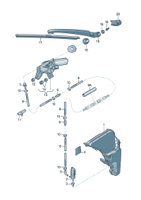 4G9955407A1P9-THE WIPER LEVER