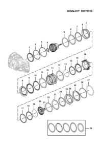 24231630-Retainer, 2-6th clutch