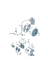 7M3698451F-BRAKE PAD FRT-GOLF VII