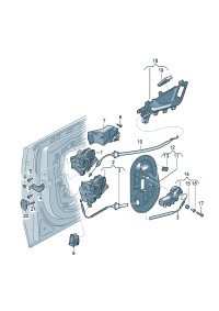 4M1837015F-AUDI TT MK2 WINDOW MECHANISM