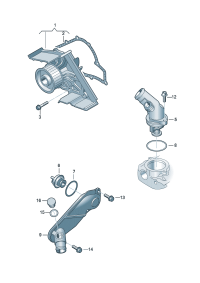 059121004E-WATER PUMP/AUDI A4/A6/ VW