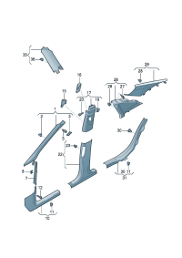 8KD867281-Guard, B- pillar
