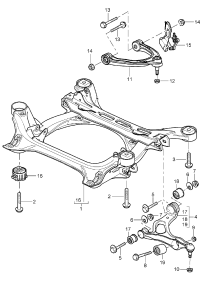 N90998801-Bolt (combination), hexagon shoulder  Deprecated parts M 14X1,5X115