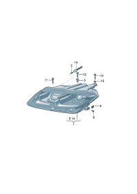 19D941774A-LED HEADLIGHT/718 BOXTER