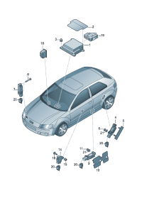 8P0959655S-Module assy Retainer * order box with only color mark * * * Note OT-instructions: