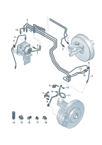 5Q0611842A-Bracket, brake hose