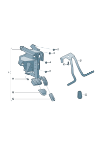 5QG723058H-Brake & clutch Pedal mechanism