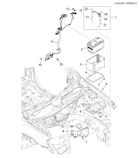 95072583-Bracket, battery tray (incl. 25,26, 27,28)