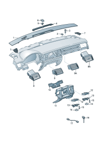 4E0820901H-AIR VENT/AUDI Q7/2007-2015