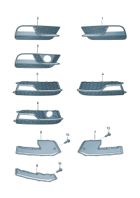 8T0807681H-VENTILATION GRILLE/POL/09-LH/F