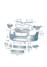 3T0853668B-GRILLE ASSY-REAR COOLER,OUTLET