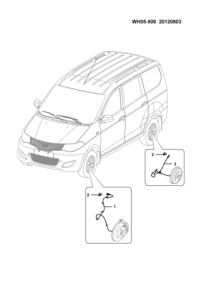 23878584-Sensor assy-speed, rear wheel