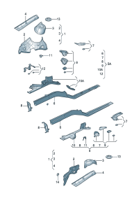 18D805115-Wheel house w/side rail