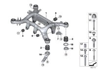33316866423-Member, rear axle frame